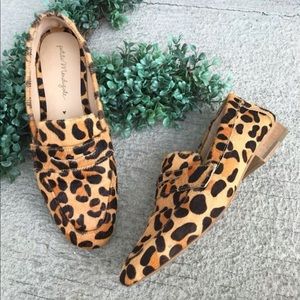 Anthropologie petite mendigote cheetah loafers BRAND NEW ! Retails $198